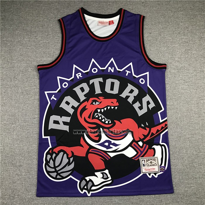 Camiseta Toronto Raptors Vince Carter NO 15 Mitchell & Ness Big Face Violeta
